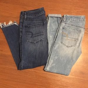 2 pairs of American Eagle jeans!